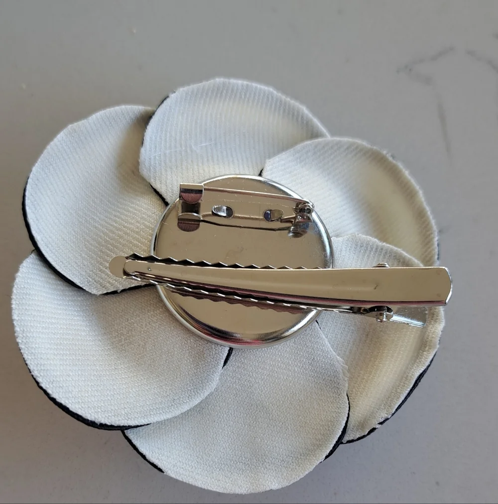 Chanel Style Camelia Hair Clip & Brooch - Picture 2 of 6